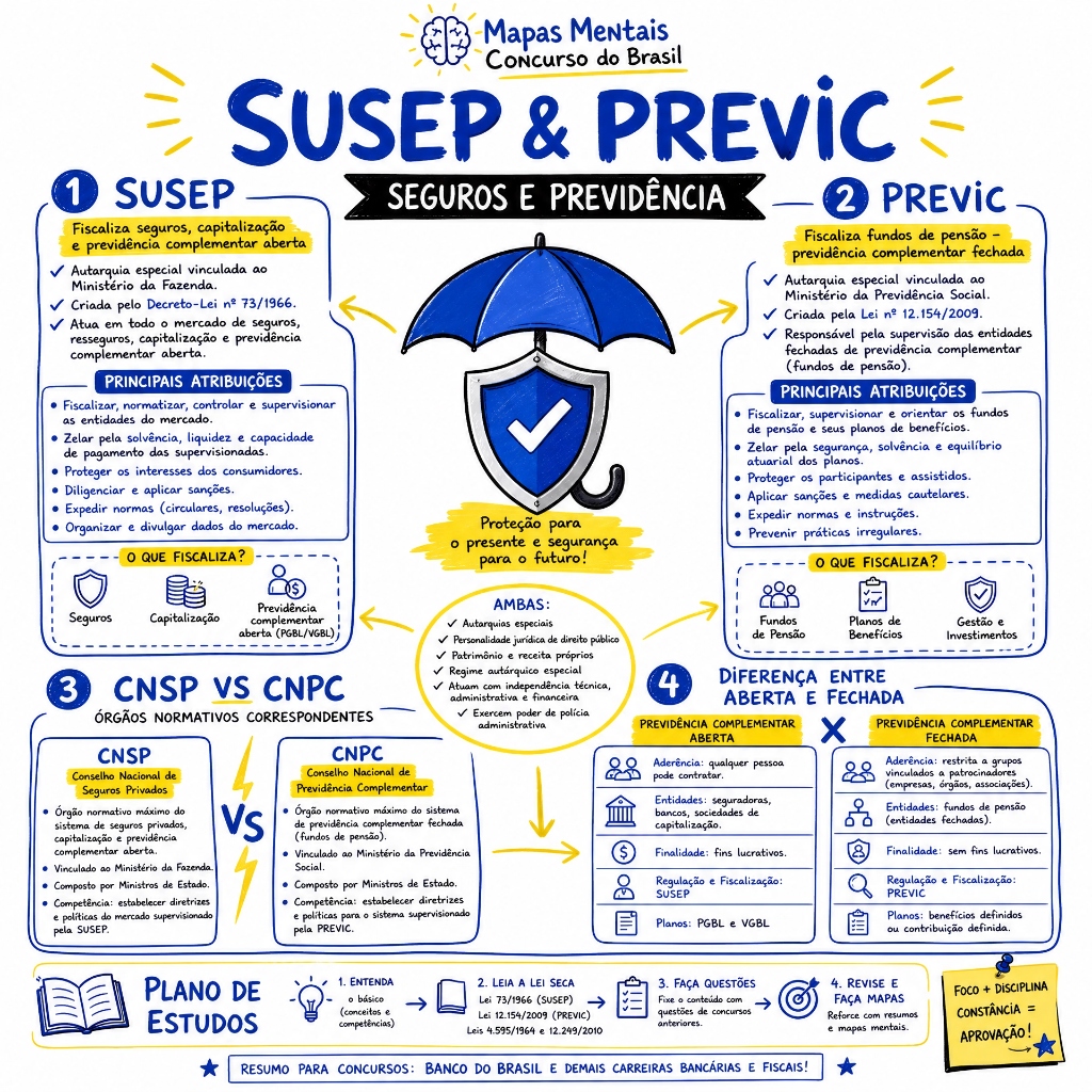 SUSEP & PREVIC: Seguros e Previdência