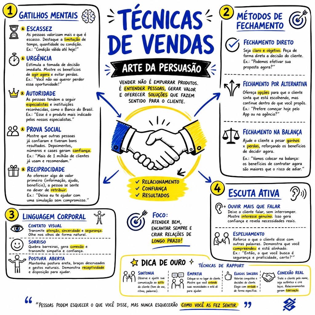 Técnicas de Vendas: Arte da Persuasão
