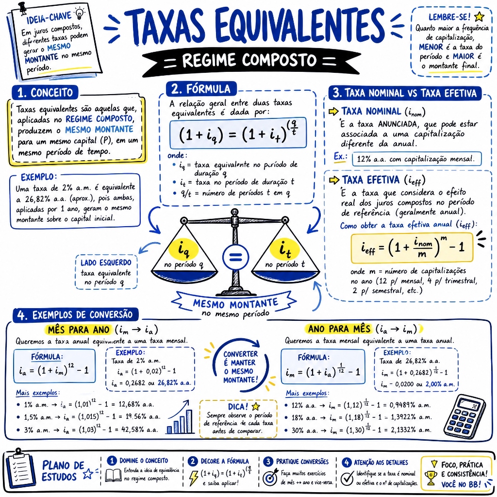 Matemática Financeira: Taxas Equivalentes