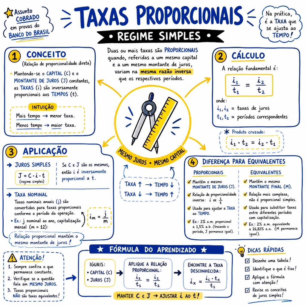 Matemática Financeira: Taxas Proporcionais